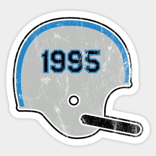 Carolina Panthers Year Founded Vintage Helmet Sticker